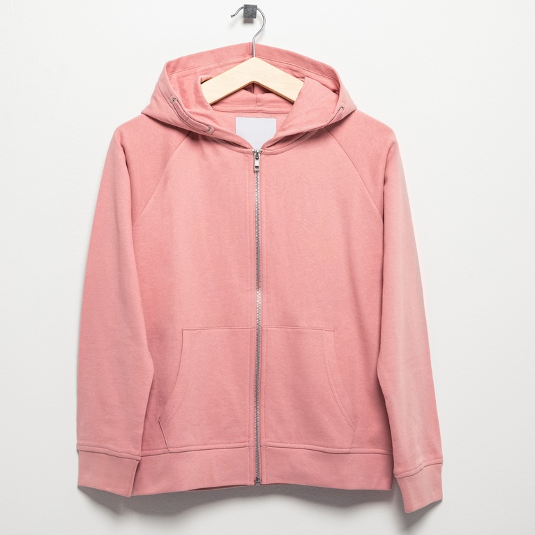 Zip hoodie "Tom star" Light Pink